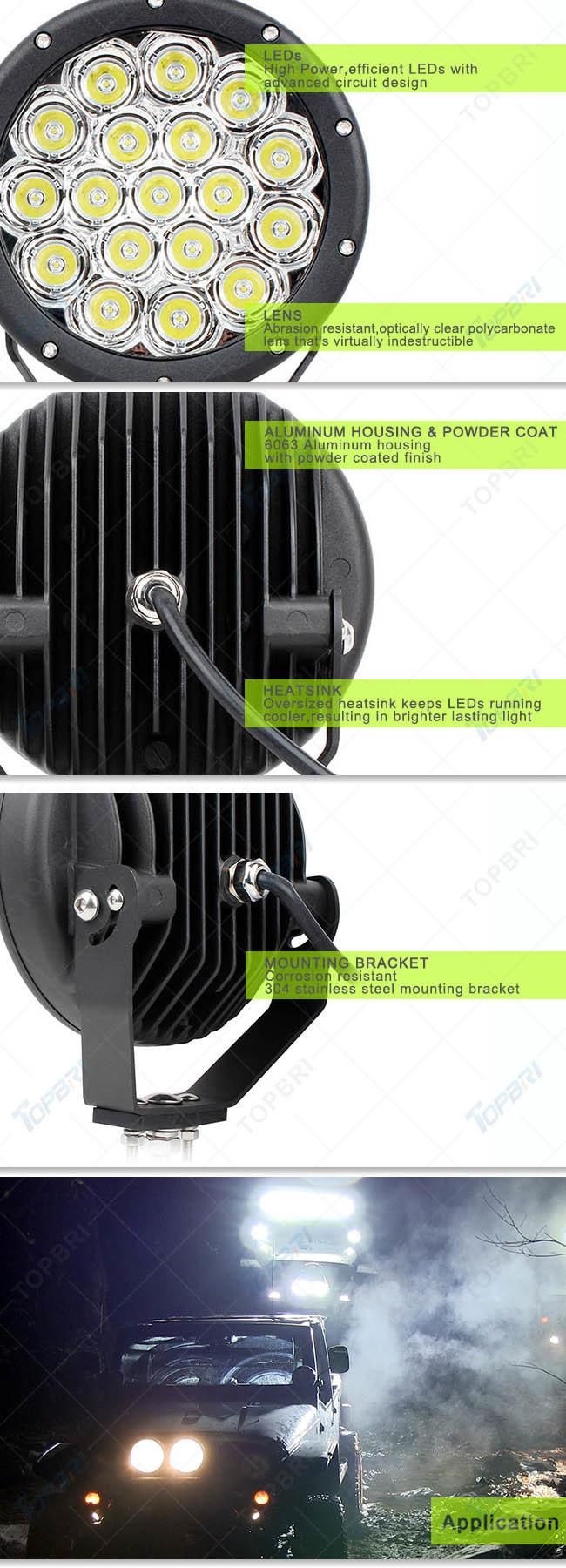 E-MARK E9 90W LED Auto Driving Work Lamp for Trucks