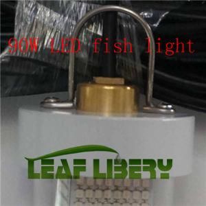 90W 12-24V LED Underwater Fishing Lights with Solor Plate, Solar Fishing Attracting Light