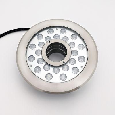 Stainless Steel Waterproof Fountain Pool Light Lamp Fountain Nozzle LED Underwater Light Wholesale with Ce RoHS