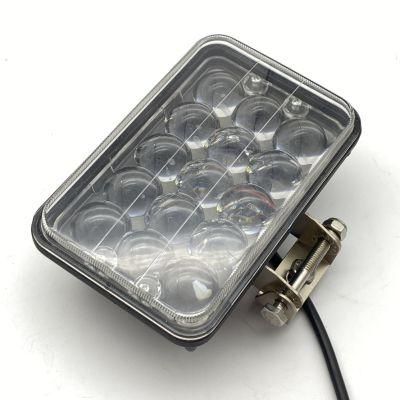 15 LED 45W High Power Multi-Function Square LED Work Lamp Fog Light LED Head Light for Heavy Duty Truck Trailer Spare Parts