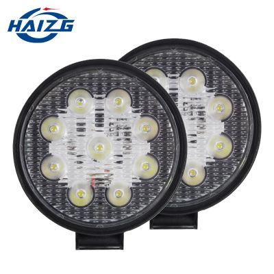Haizg 27W LED Round Work Light Waterproof off-Road Bar Light