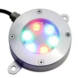 IP68 Outdoor Waterproof Stainless Steel RGB 6W 12W 18W LED Fountain Lights