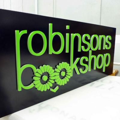 Acrylic Engraving LED Letter Advertising Sign Light Box