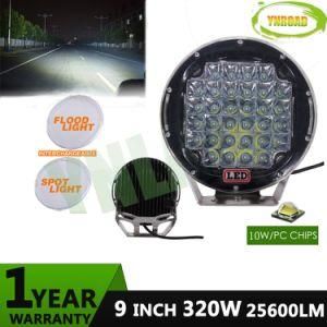 9inch 320W Black Offroad Auto LED Work Driving Light with CREE LEDs