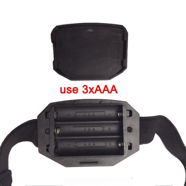 T03 Plastic 3*AAA Battery Support Camping Head Light