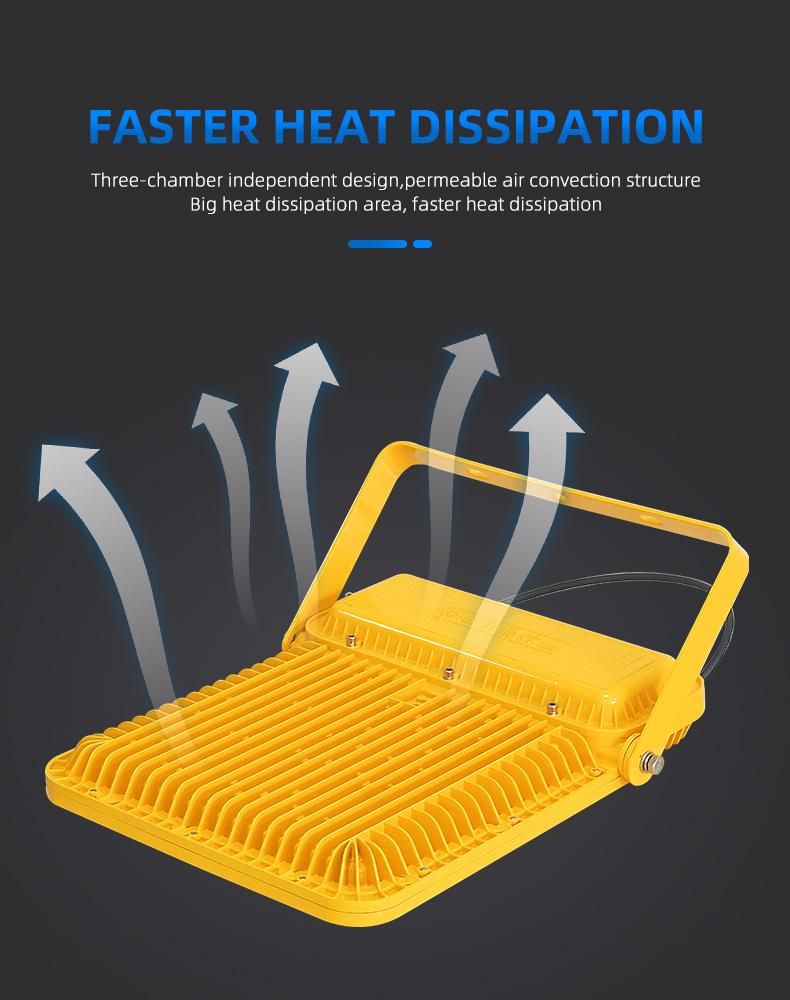 Exd Iic 180W 200W 240W LED Explosion Proof Flood Light