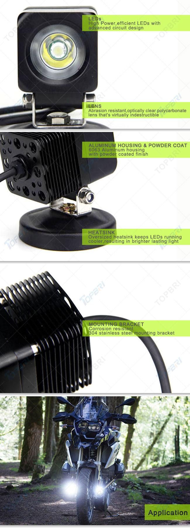2.5inch 10W Jeep Tractor LED Working Lamp Light