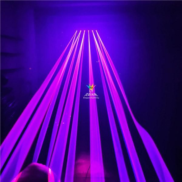 Six Eyes Red Stage Night Club DJ RGB Laser Light