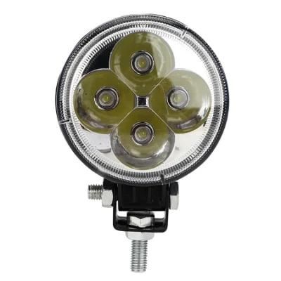 3inch Round 12W LED Spotlight Work Light for Tractor Boat off Road Truck SUV ATV
