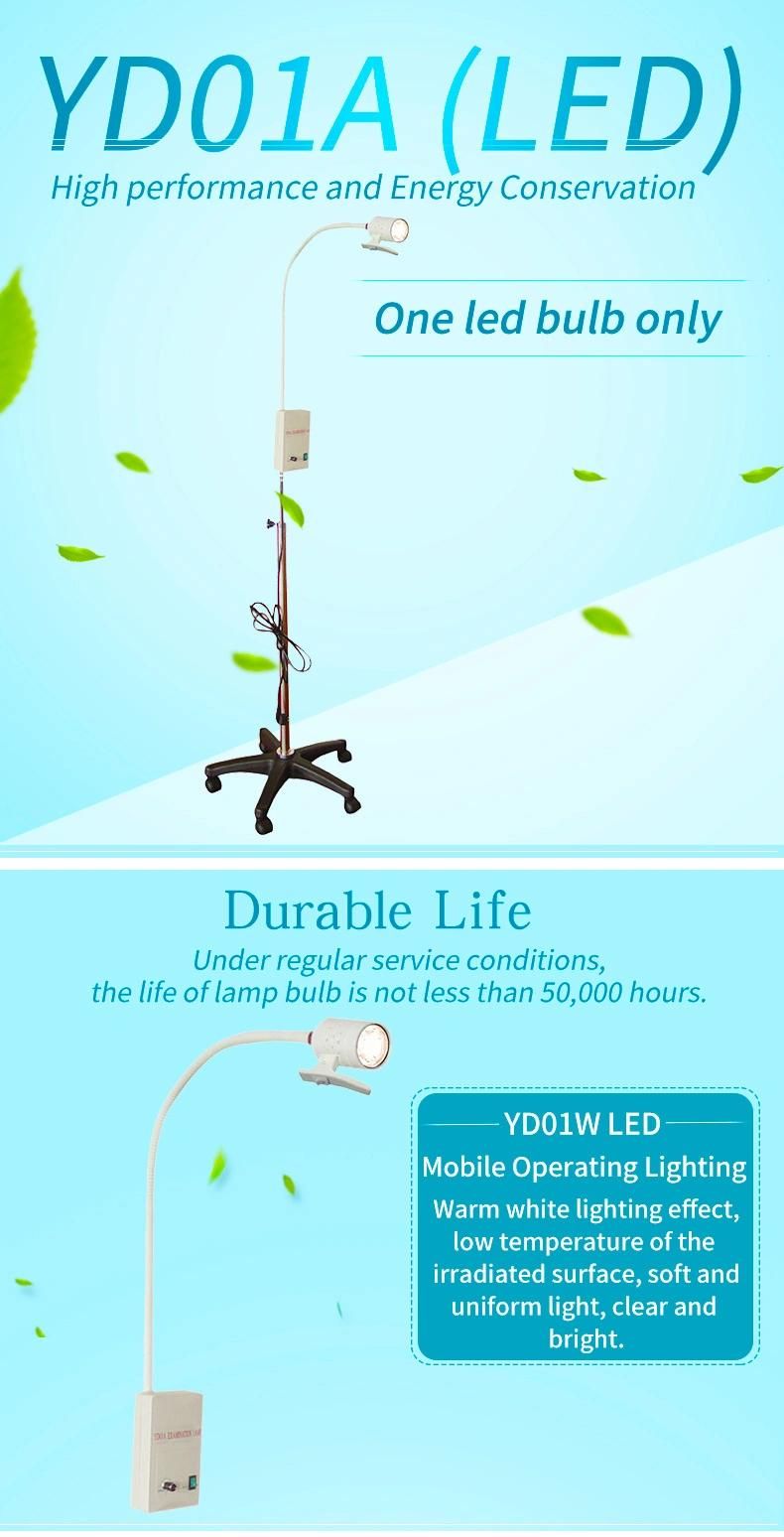 30000lux at 0.5m Adjust Brightness Portable LED Light Lamp (YD01A LED)