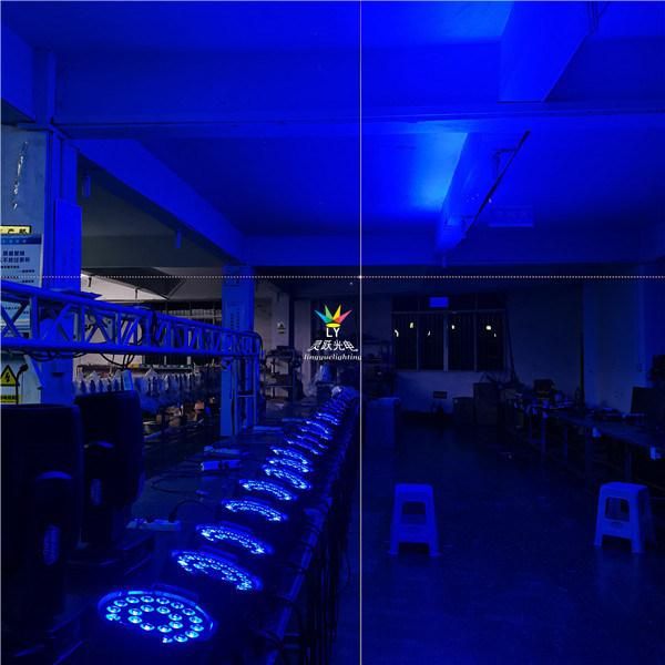 Indoor 24X18W Rgbwauv 6in1 DJ Disco DMX LED PAR Can Stage Light