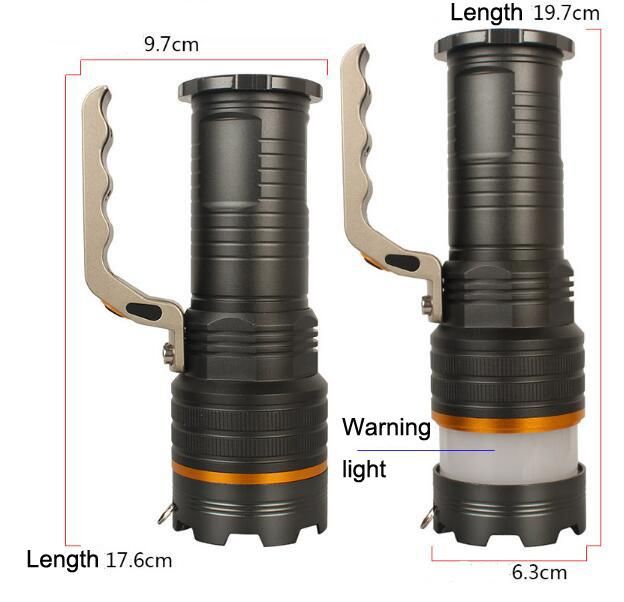 Outdoor Warning Lights Strong Hanheld LED Flashlight Outdoor Light