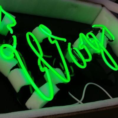 Customized Glass Neon Lighting Signs Real Neon for Bar Logo Display