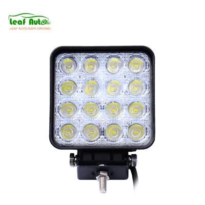 12V Spot 4&quot; 48W Car Light Truck Tractor off-Road Spot Light for Jeep 4X4 Square 48W LED Work Light