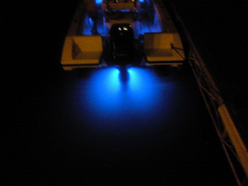 Round IP68 Waterproof Boat LED Lights 12V Underwater Light