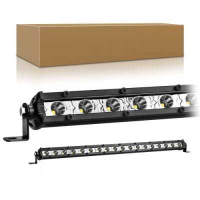 Dxz LED Bar Light Slim Straight Super Bright Single Row Barr LED 4X4 Reflector 20inch 18LED 54W 3030 LED