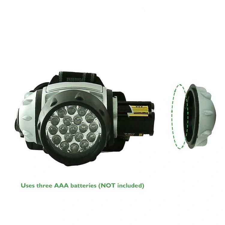 Super Bright LED Head Lamp Camping Light Flashlight with USB Rechargeable Batteries and Adaptor for Hunting