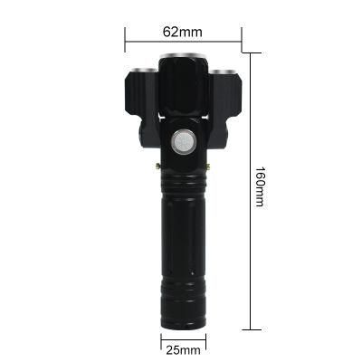 LED Tactical Flashlight Batteries Included 5 Modes High Lumen Zoomable Water Resistant Handheld Light for Hiking Outdoot