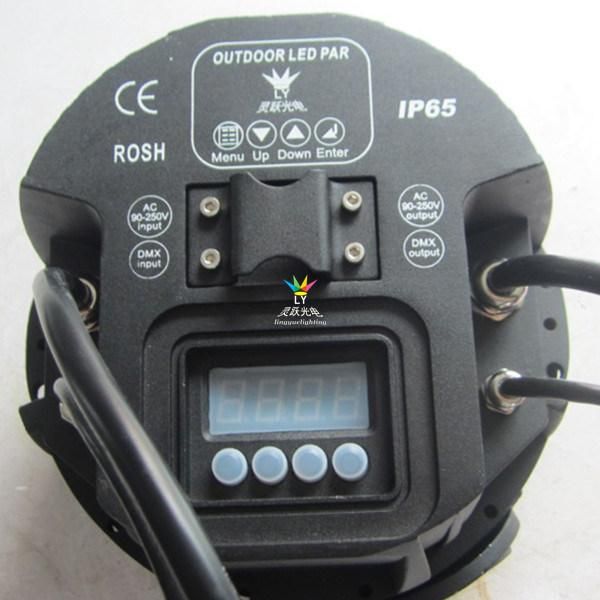 DMX Stage Waterproof LED PAR 54 3W RGBW Outdoor Light