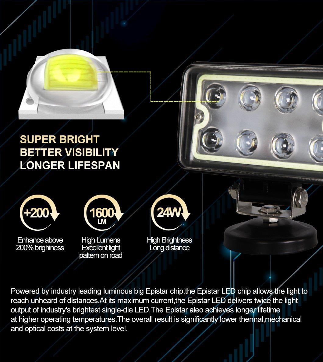 Factory Supply LED Car 18W LED Work Light Round Offroad Auto LED Work Light
