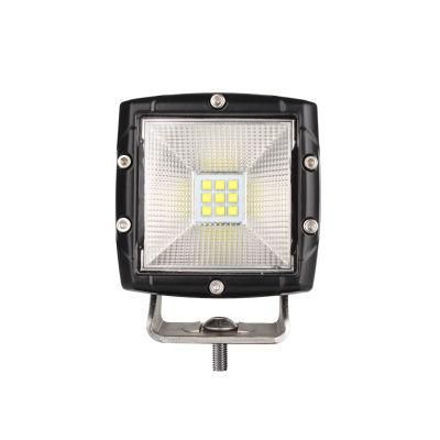 Ultra Durable Flood 27W 12V 24V Square 3&quot;CREE LED Car Light for Offroad Truck Automotive