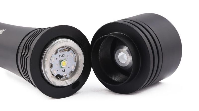 1000lm 10W Aluminum Diving Torch Underwater Flashlight