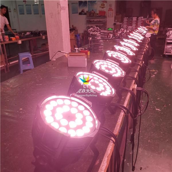 China Stage Disco 24X10W RGBW 4in1 LED PAR Can DJ Lighting