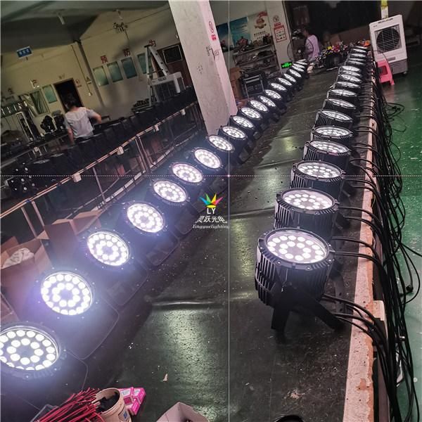 DMX 24X18W Rgbwauv Outdoor Waterproof Super Bright LED PAR Can