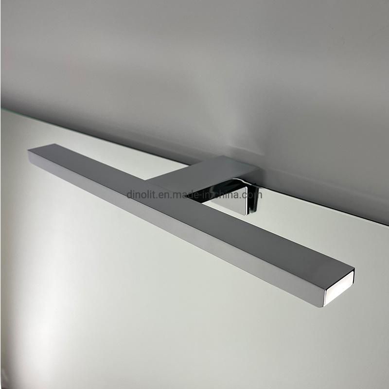 Luxury Chrome Surface Aluminum 40cm LED Bath Furniture Bathroom Cabinet Front Mirror Light 220V/110V IP44 CE RoHS with Touch