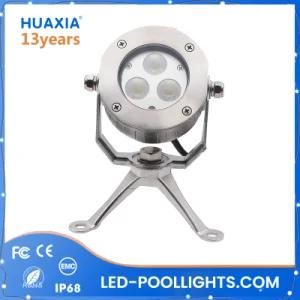 316 Stainless Steel IP68 Spot Light Underwater Light Swimming LED Pool Light