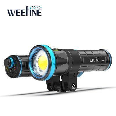 Photography Underwater Flashlight with Patent Design Battery Level Color Indicator