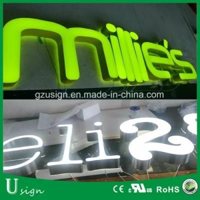 3D Metal Letters LED Letters Outdoor Frontlit Advertising Signage Signs