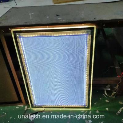 Acrylic Panel Ice Rink Indoor LED RGB Light Box with Side Light