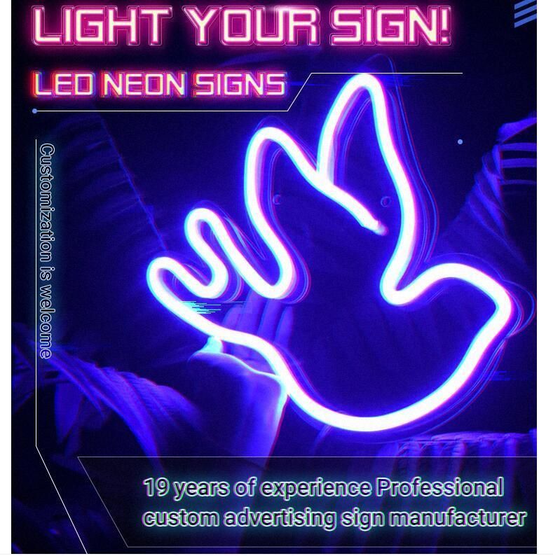 Drop Shipping Shop Neon Air Max Michael Jordan No1 Neon Lights Brand Custom Hypebest Shoe Big Sneakers Jordan Neon Sign