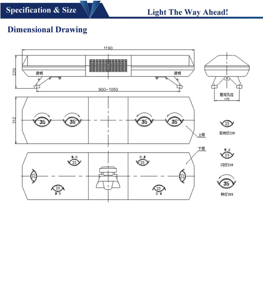 Rotating Warning Light for Police Style Car