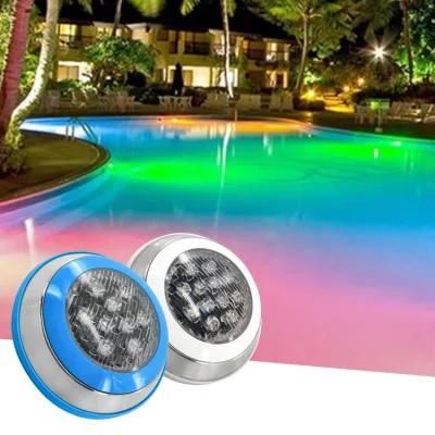 Surface Mounted Remote Control IP65 LED Underwater Lighting LED Submersible RGB Outdoor Swimming Pool Light