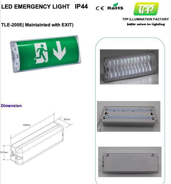 High Efficiency OEM LED Emergency Bulkhead Light with SMD2835