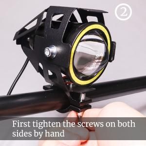 Super Bright U7 Motorcycle LED Headlight Halo Ring Spotlight Devil Angle Eye Fog Lamp Car Motorcycle Jeeps Mini Driving Lights