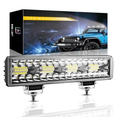 Dxz Car Tractor Light 12inch 64LED Bar Light for Boat Offroad 4WD 4X4 Truck SUV ATV Driving Illumination Auxiliary Lamp