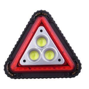 Multi-Function COB LED Triangle Warning LED Floodlight 4 Modes Portable Car Repairing Work Lamp Handle Camping Light Searchlight