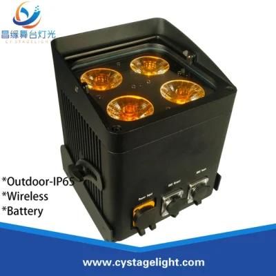 4pcsx8w/10W/12W 4in1/5in1/6in1 LED WiFi/Wireless Control Battery Powered Stage LED PAR Light