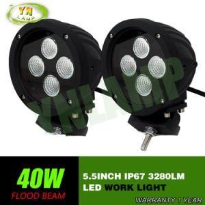 CREE Black 5.5inch 40W Round Auto LED Work Light