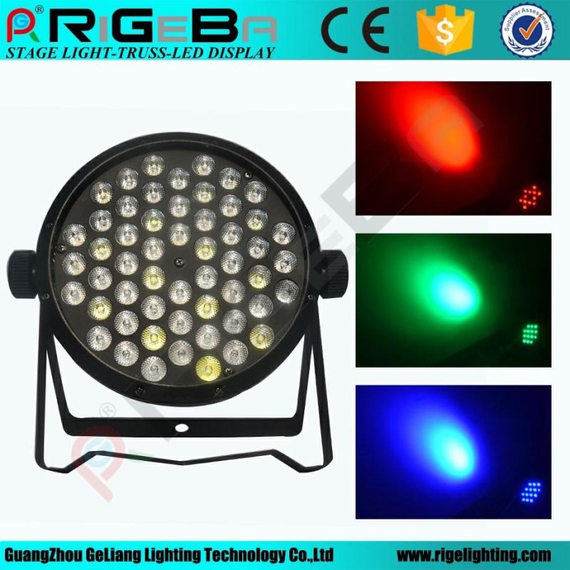 Economic 54LEDs 1W RGBW Wash DMX Control LED PAR Can Light