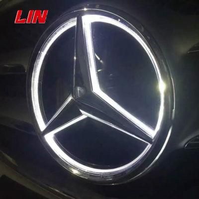 High Quality 12V LED Car Badges Emblems for Auto Logos LED Light for Benz