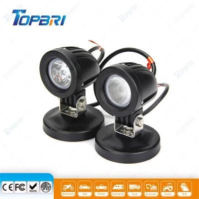 Shockproof 12V 10W LED Motorcycle Snowmobile Work Light