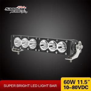 11.5&quot; 60W IP68 Single Row White Amber LED Light Bar