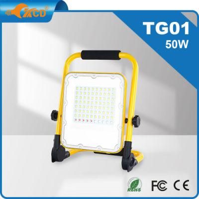 Outdoor Bracket Cordless Portable 20W 40W 48W 90W 100W LED Rechargeable Work Light for Work Shop