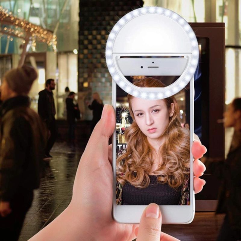 Portable Ring Fill Light Mini LED Selfie Flash Ring Fill Light