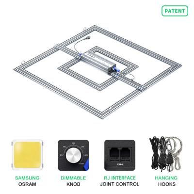 ETL Hydroponic Systems 680W 800W 1000W Full Spectrum LED Grow Light with Uniform Light Distribution