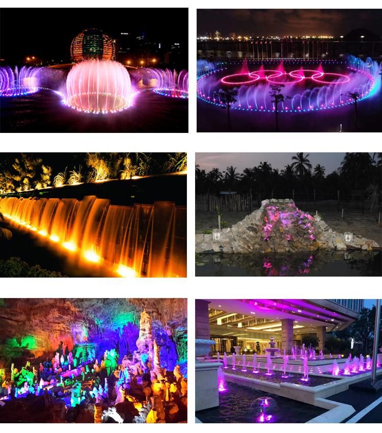 12W 12V Waterproof LED Underwater Lights for Landscape Fountain Pond Light